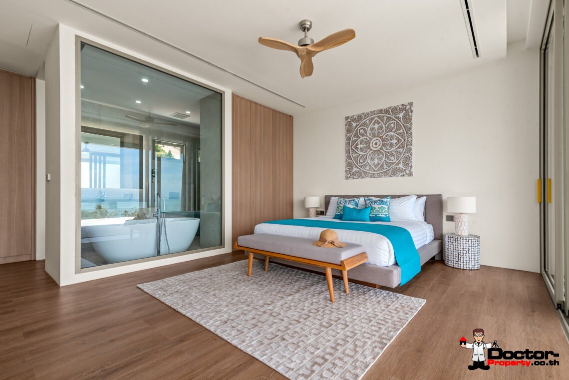 Luxury 4 Bedroom Pool Villa with Sea View in Bang Por, Koh Samui – For Sale