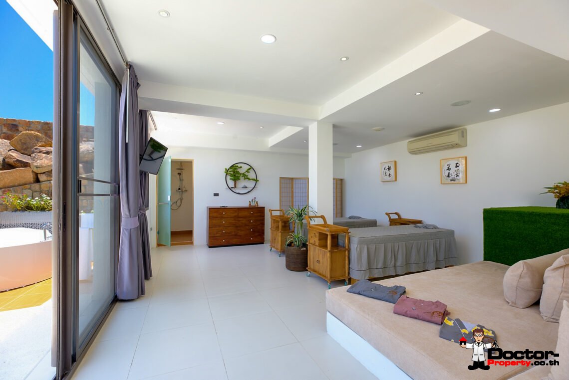 Luxury 5 Bedroom Pool Villa with Stunning Sea View in Choeng Mon, Koh Samui – For Sale