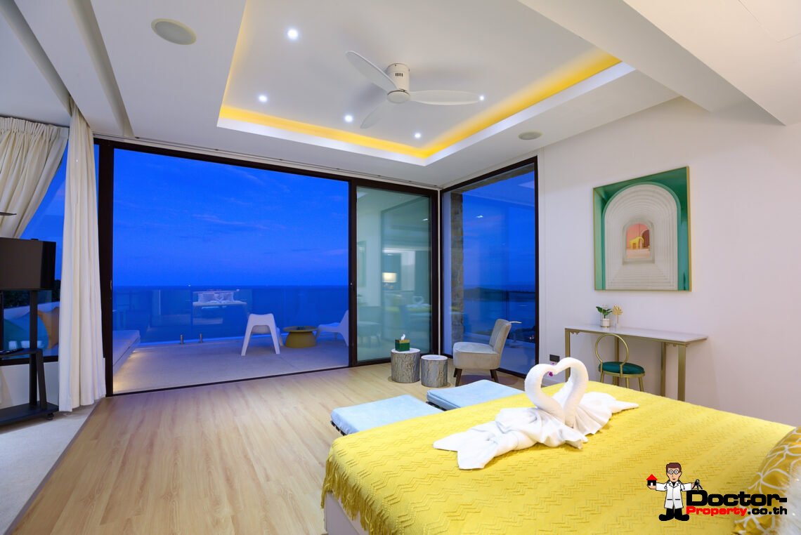 Luxury 5 Bedroom Pool Villa with Stunning Sea View in Choeng Mon, Koh Samui – For Sale