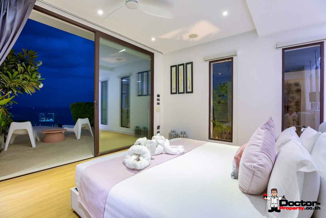 Luxury 5 Bedroom Pool Villa with Stunning Sea View in Choeng Mon, Koh Samui – For Sale