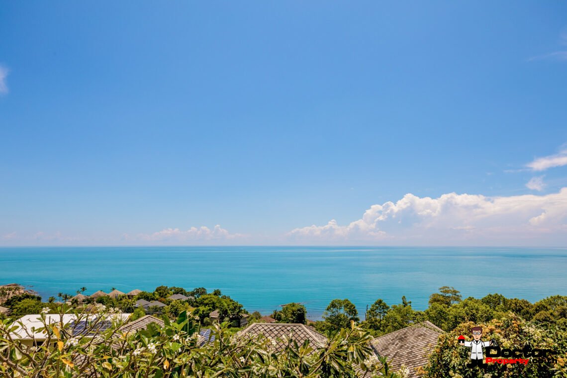 Luxury 5 Bedroom Pool Villa with Stunning Sea View in Choeng Mon, Koh Samui – For Sale