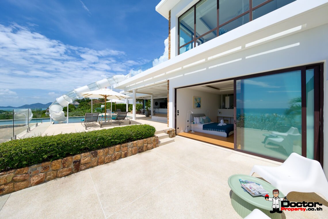 Luxury 5 Bedroom Pool Villa with Stunning Sea View in Choeng Mon, Koh Samui – For Sale