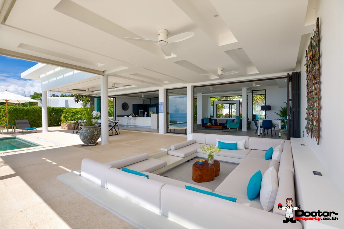 Luxury 5 Bedroom Pool Villa with Stunning Sea View in Choeng Mon, Koh Samui – For Sale