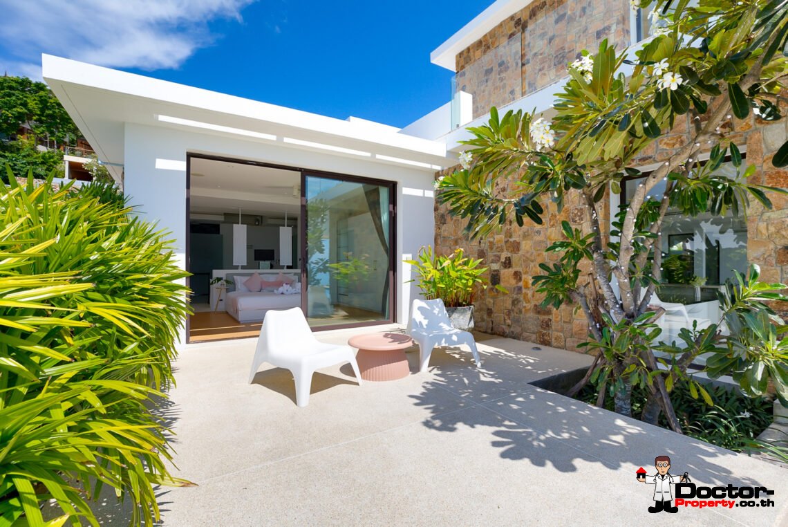 Luxury 5 Bedroom Pool Villa with Stunning Sea View in Choeng Mon, Koh Samui – For Sale