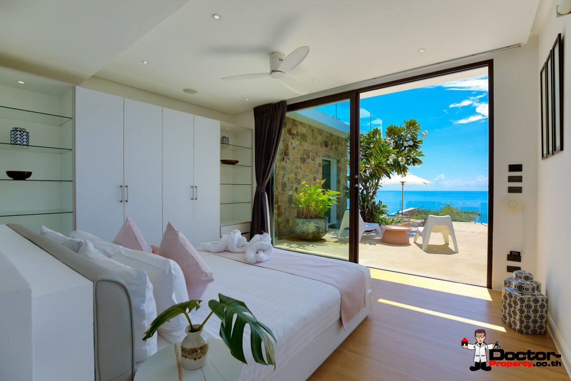 Luxury 5 Bedroom Pool Villa with Stunning Sea View in Choeng Mon, Koh Samui – For Sale