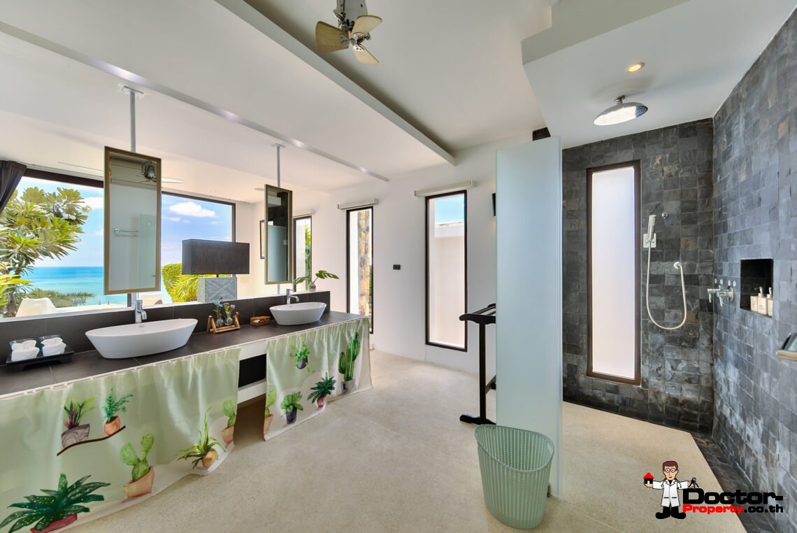Luxury 5 Bedroom Pool Villa with Stunning Sea View in Choeng Mon, Koh Samui – For Sale