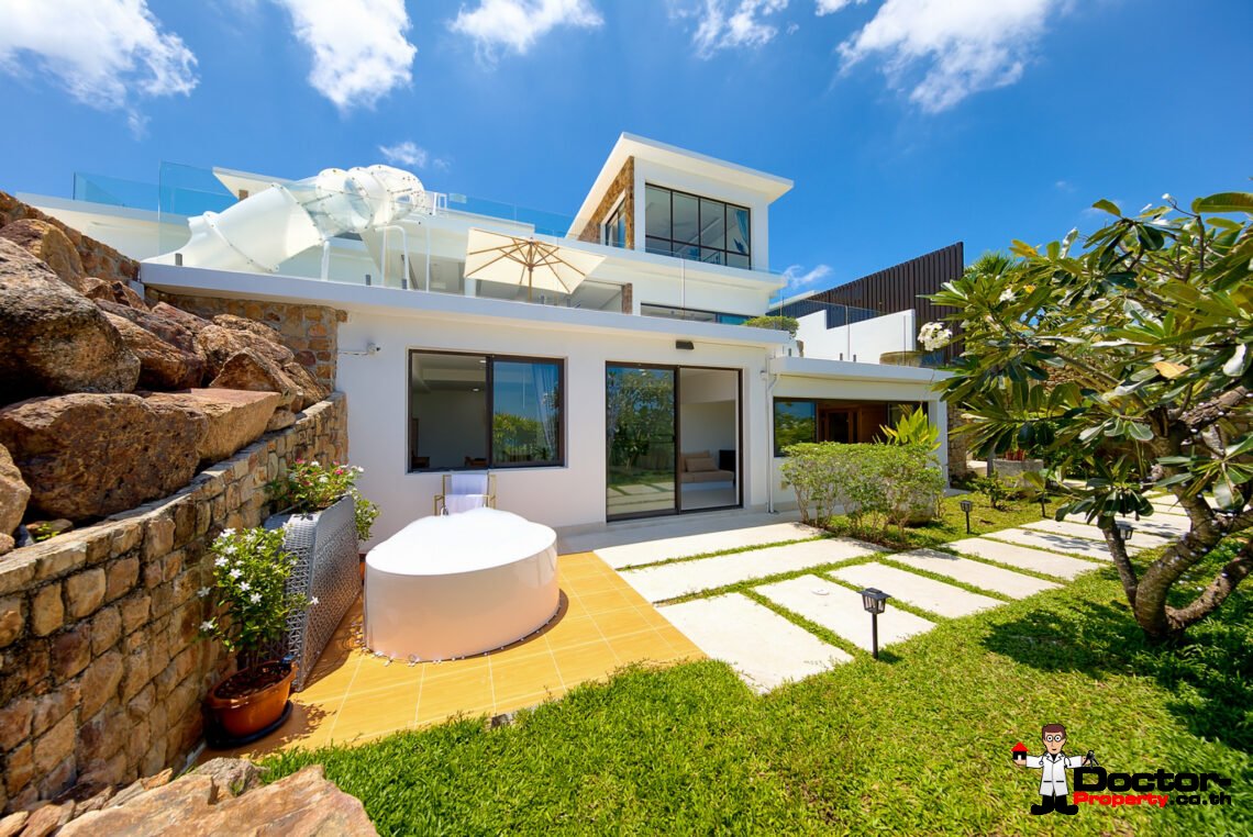 Luxury 5 Bedroom Pool Villa with Stunning Sea View in Choeng Mon, Koh Samui – For Sale