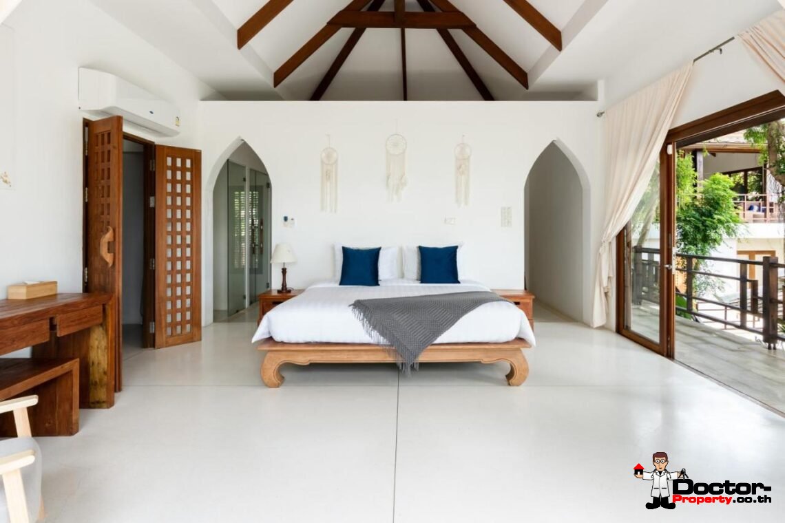 4 Bedroom Pool Villa with Sea View in Bo Phut, Koh Samui – For Sale