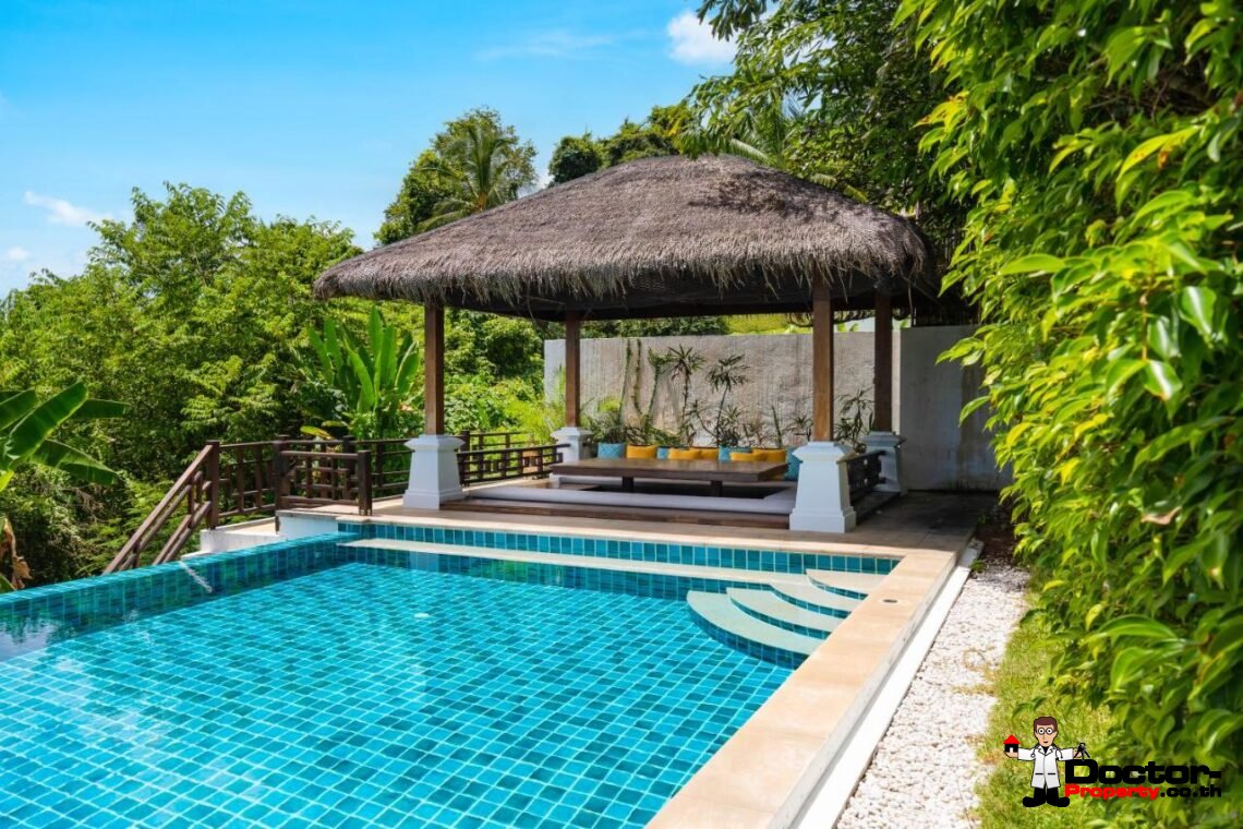 4 Bedroom Pool Villa with Sea View in Bo Phut, Koh Samui – For Sale