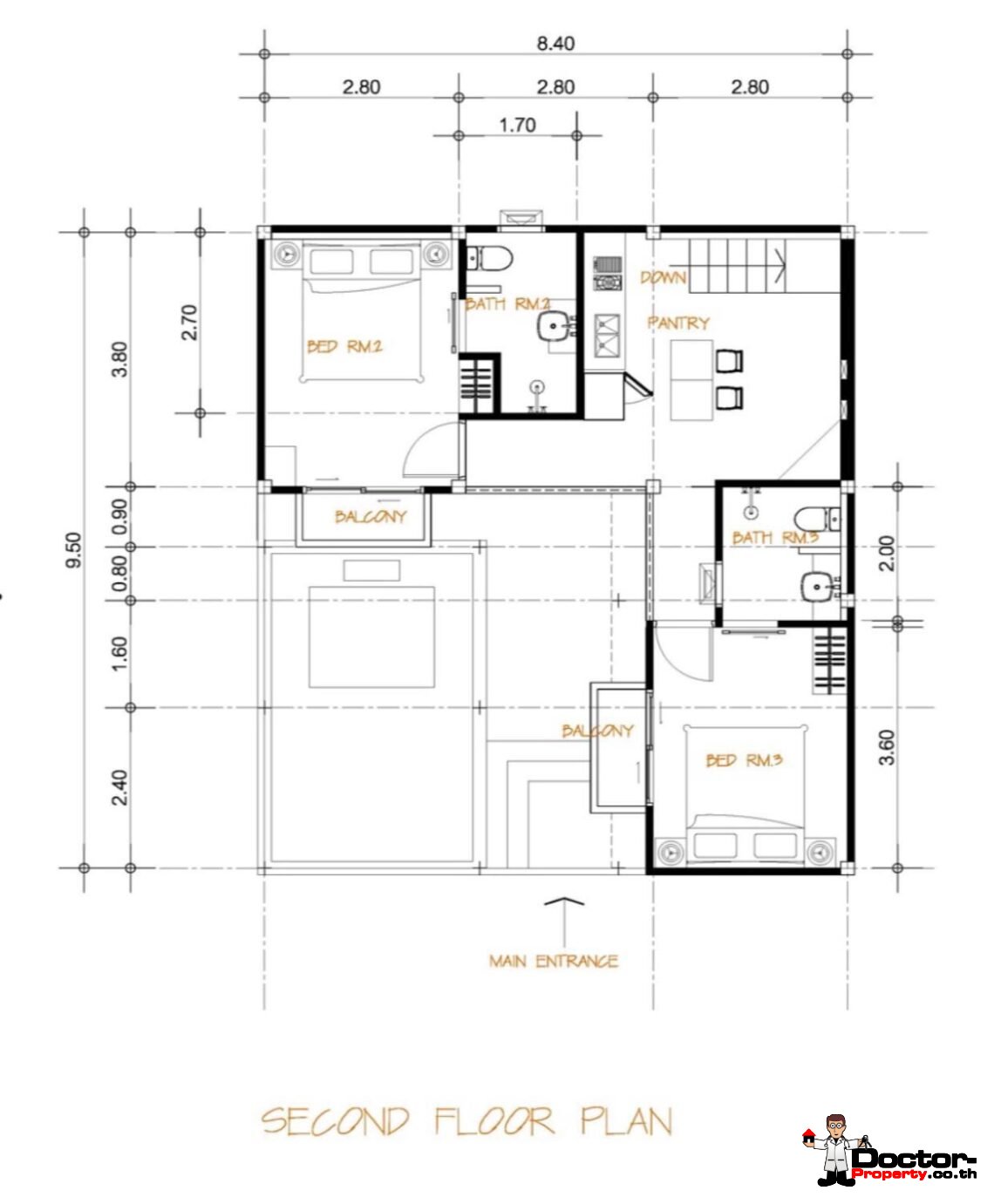 3 Bedroom Pool Villa with Partial Sea View in Lamai, Koh Samui – For Sale
