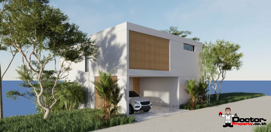 3 Bedroom Pool Villa with Sea View in Plai Laem, Koh Samui – For Sale