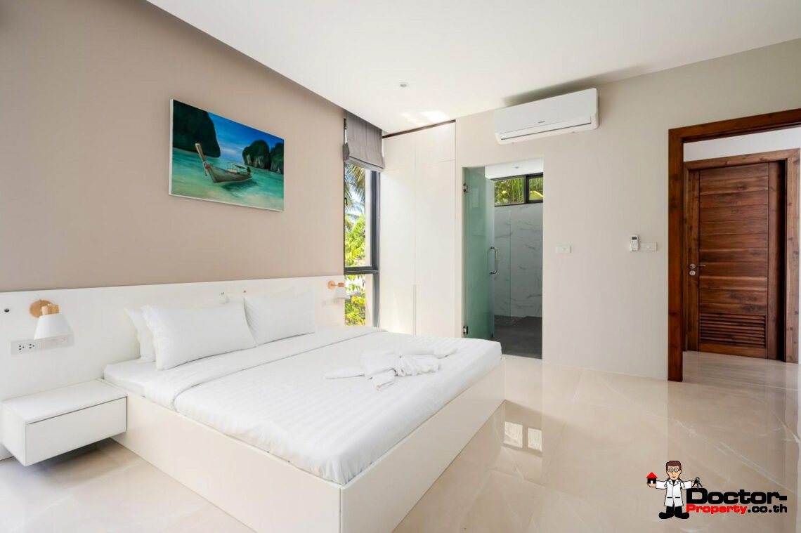 4 Bedroom Pool Villa with Sea View in Bang Por, Koh Samui – For Sale