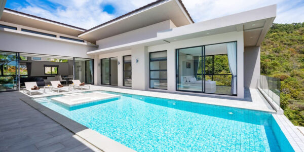 4 Bedroom Pool Villa with Sea View in Bang Por, Koh Samui – For Sale