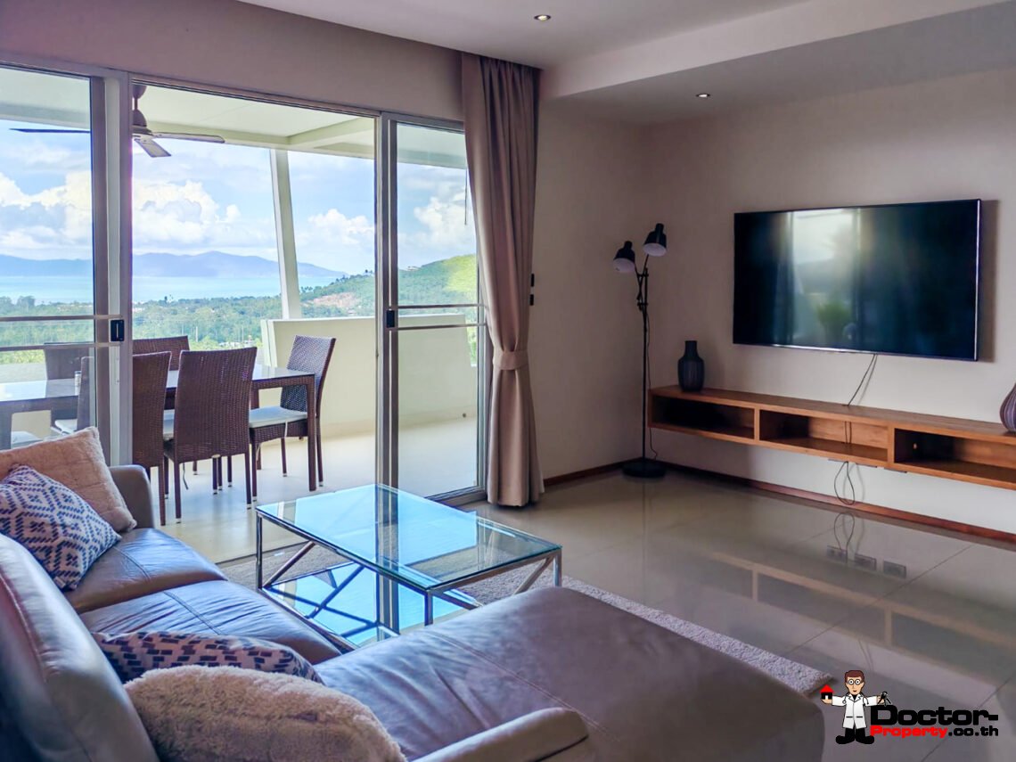 3 Bedroom Sea View Apartment in Mae Nam, Koh Samui – For Sale