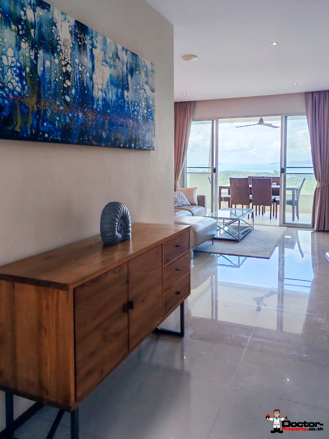 3 Bedroom Sea View Apartment in Mae Nam, Koh Samui – For Sale