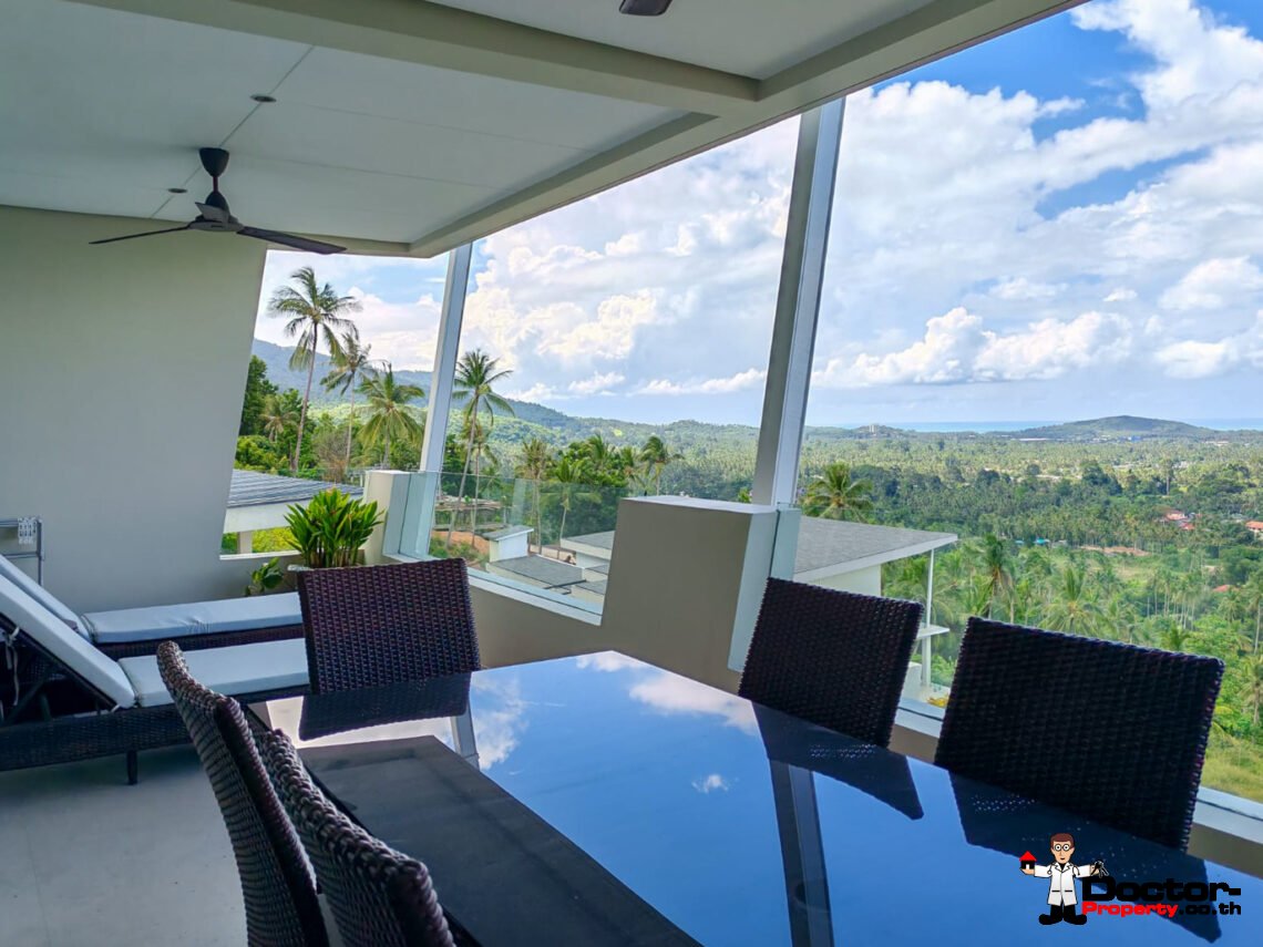 3 Bedroom Sea View Apartment in Mae Nam, Koh Samui – For Sale