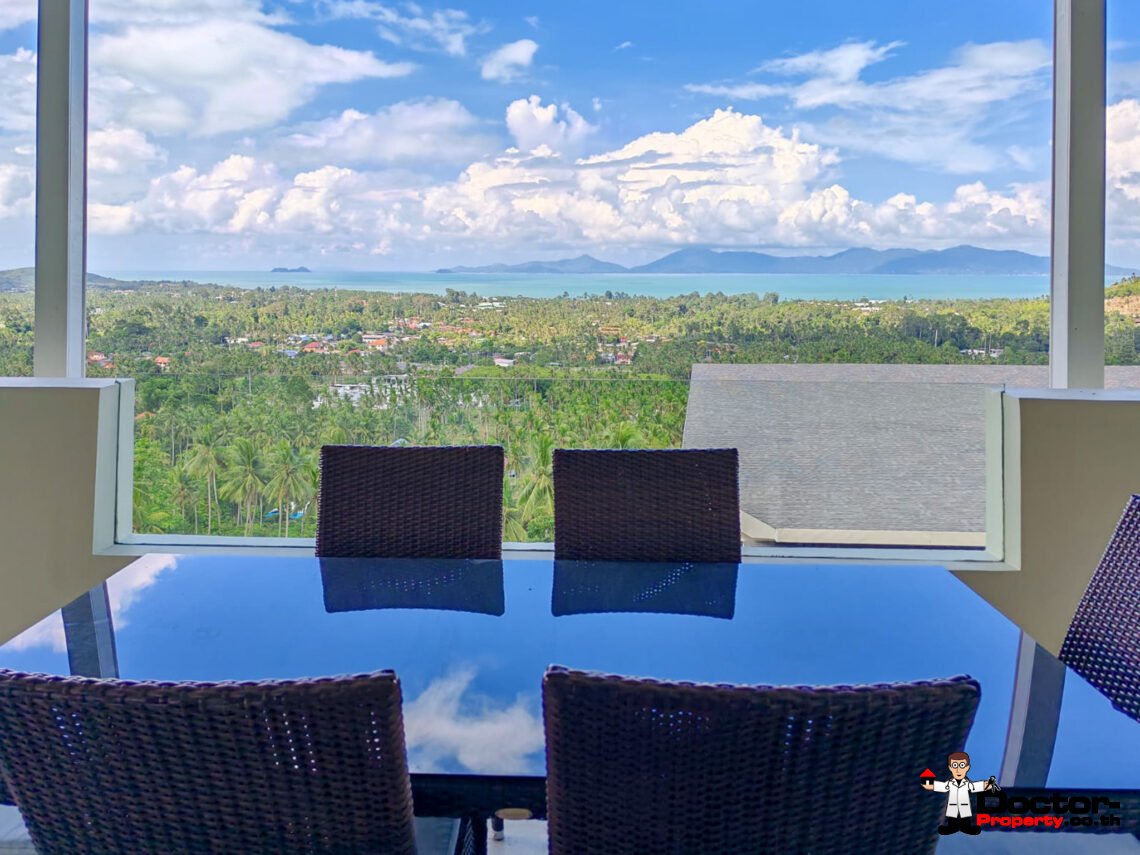 3 Bedroom Sea View Apartment in Mae Nam, Koh Samui – For Sale
