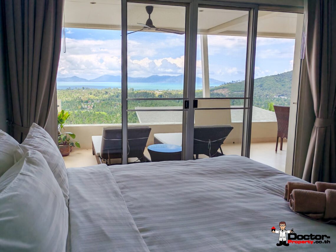 3 Bedroom Sea View Apartment in Mae Nam, Koh Samui – For Sale