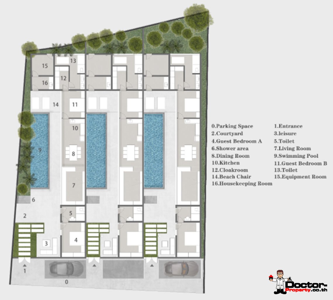 2 Bedroom Pool Villa in Plai Laem, Koh Samui – For Sale