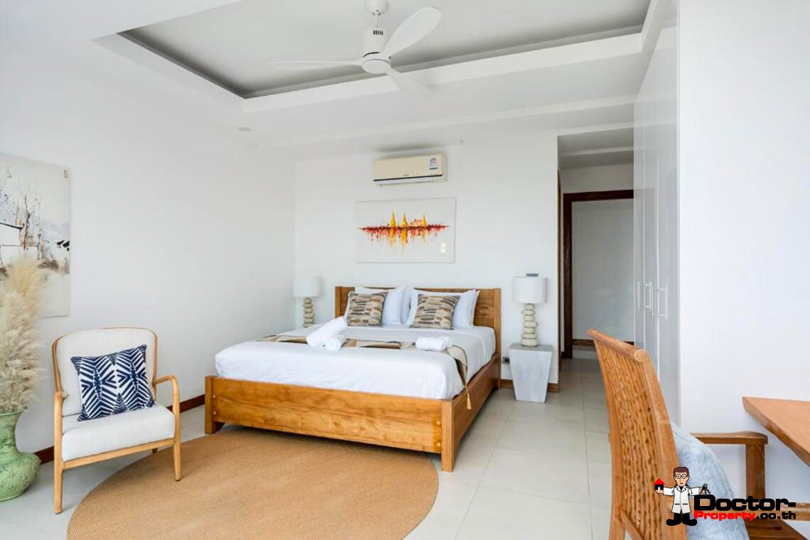 3 Bedroom Pool Villa with Sea View in Bo Phut, Koh Samui – For Sale