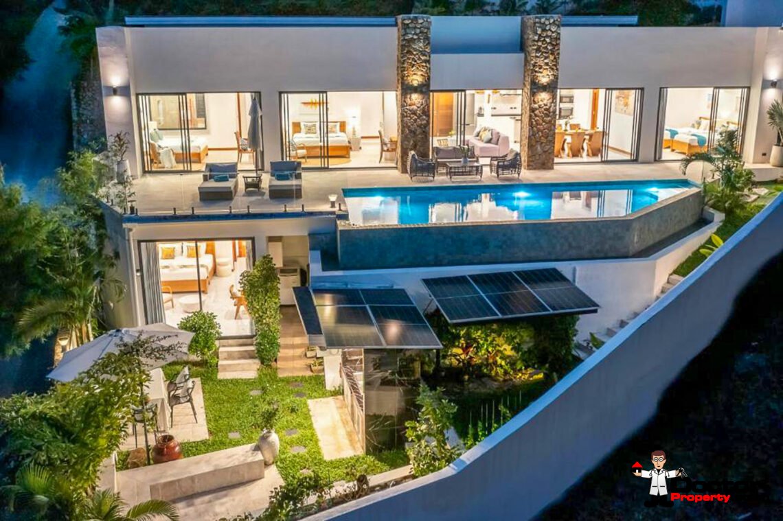 3 Bedroom Pool Villa with Sea View in Bo Phut, Koh Samui – For Sale