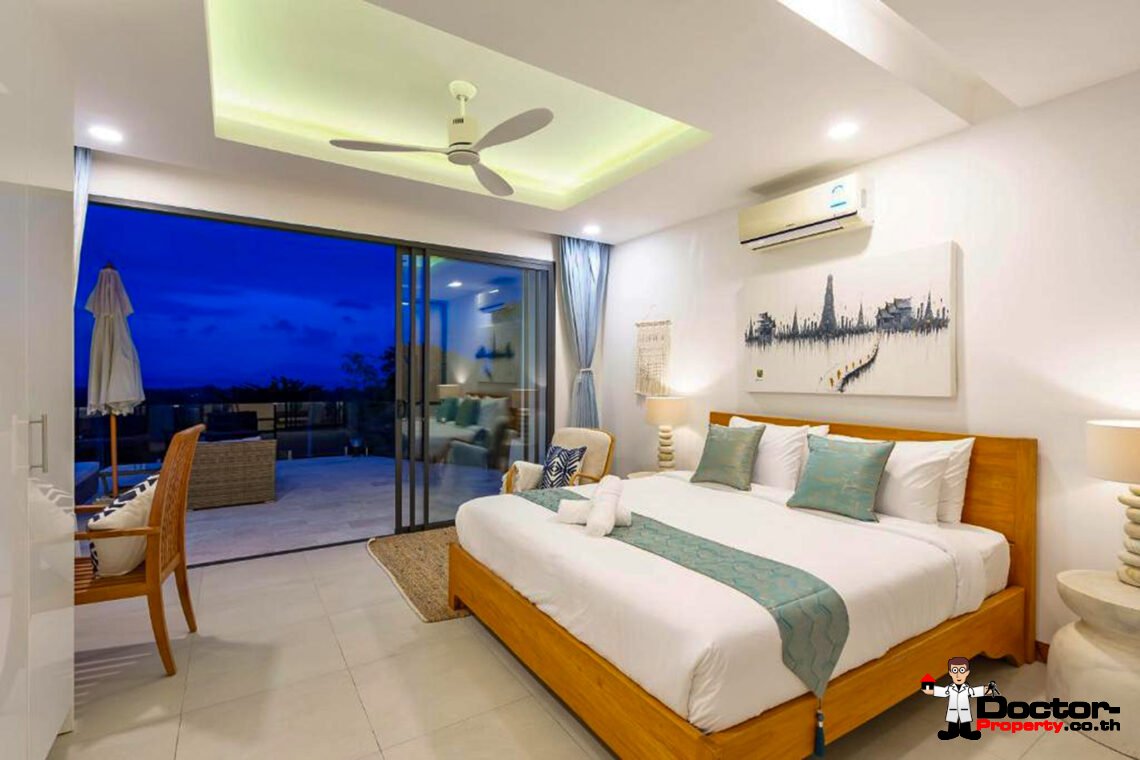 3 Bedroom Pool Villa with Sea View in Bo Phut, Koh Samui – For Sale