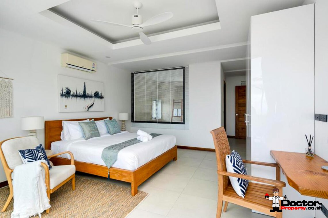 3 Bedroom Pool Villa with Sea View in Bo Phut, Koh Samui – For Sale