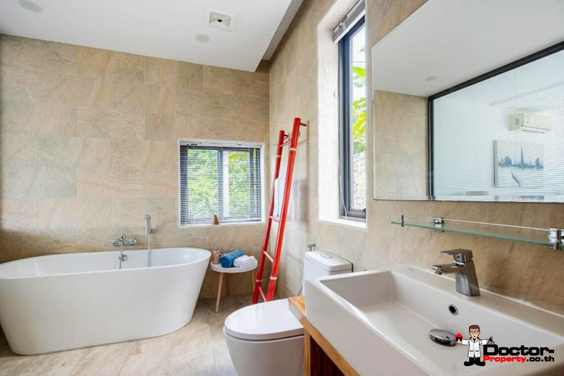 3 Bedroom Pool Villa with Sea View in Bo Phut, Koh Samui – For Sale