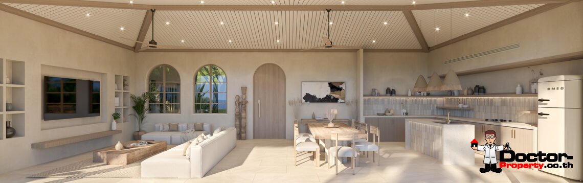 5 Bedroom Villa with Sea View and Sunset View in Bang Makham, Koh Samui – For Sale