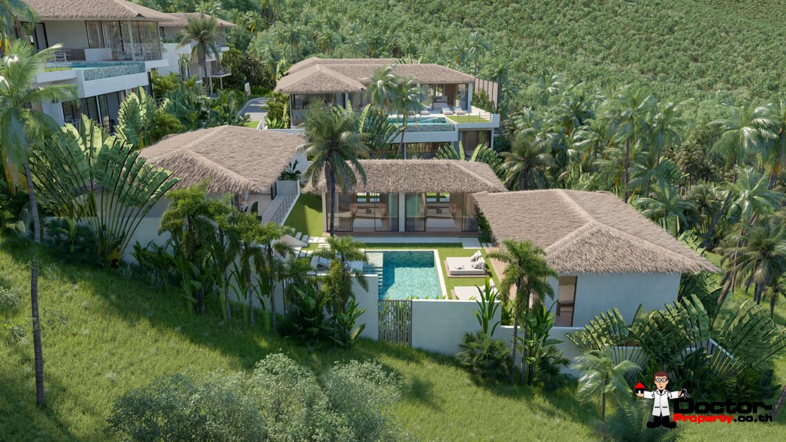 5 Bedroom Villa with Sea View and Sunset View in Bang Makham, Koh Samui – For Sale