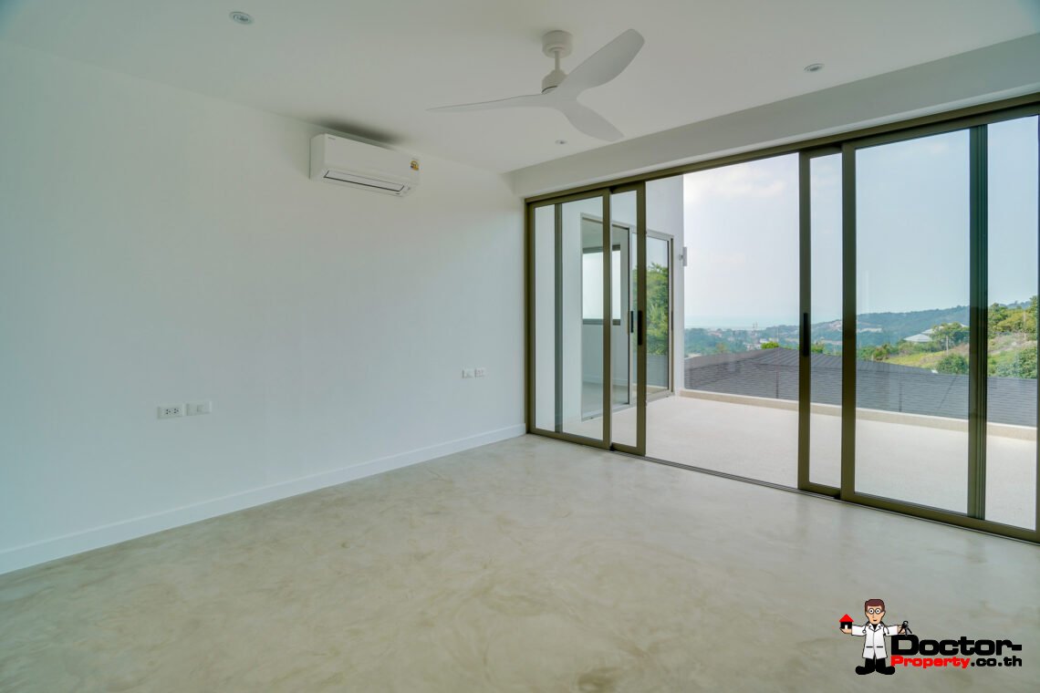 3 Bedroom Pool Villa with Sea View in Bo Phut, Koh Samui – For Sale
