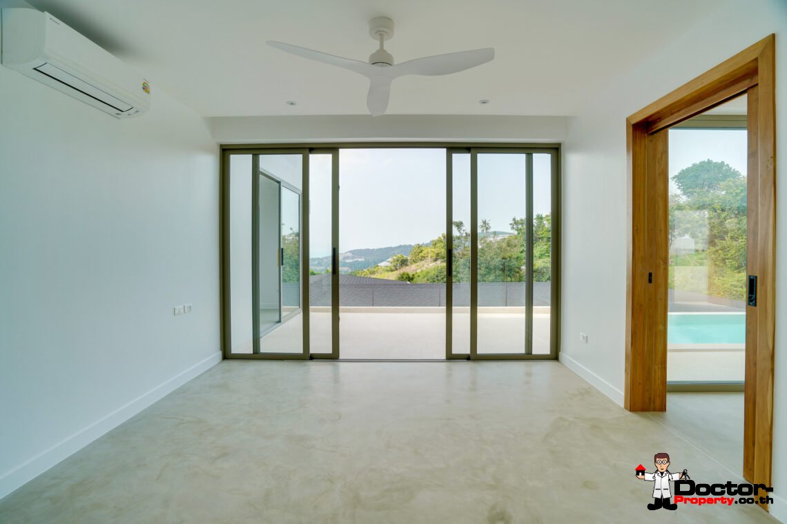 3 Bedroom Pool Villa with Sea View in Bo Phut, Koh Samui – For Sale