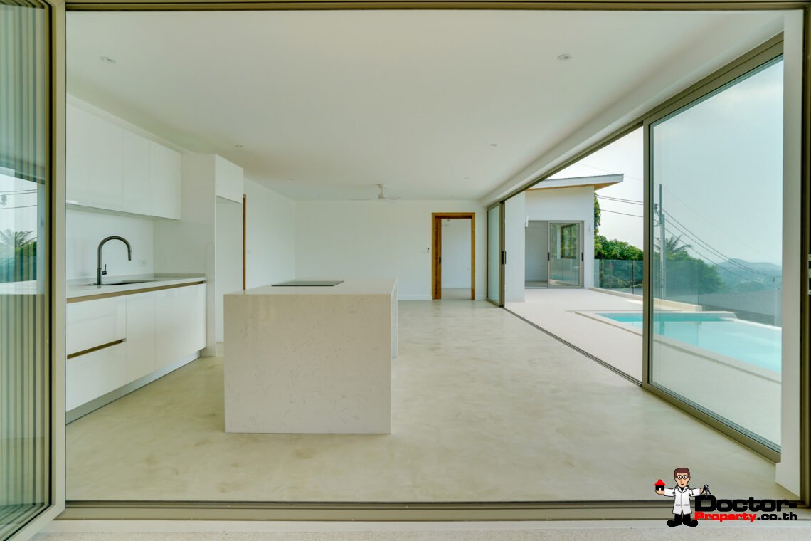 3 Bedroom Pool Villa with Sea View in Bo Phut, Koh Samui – For Sale