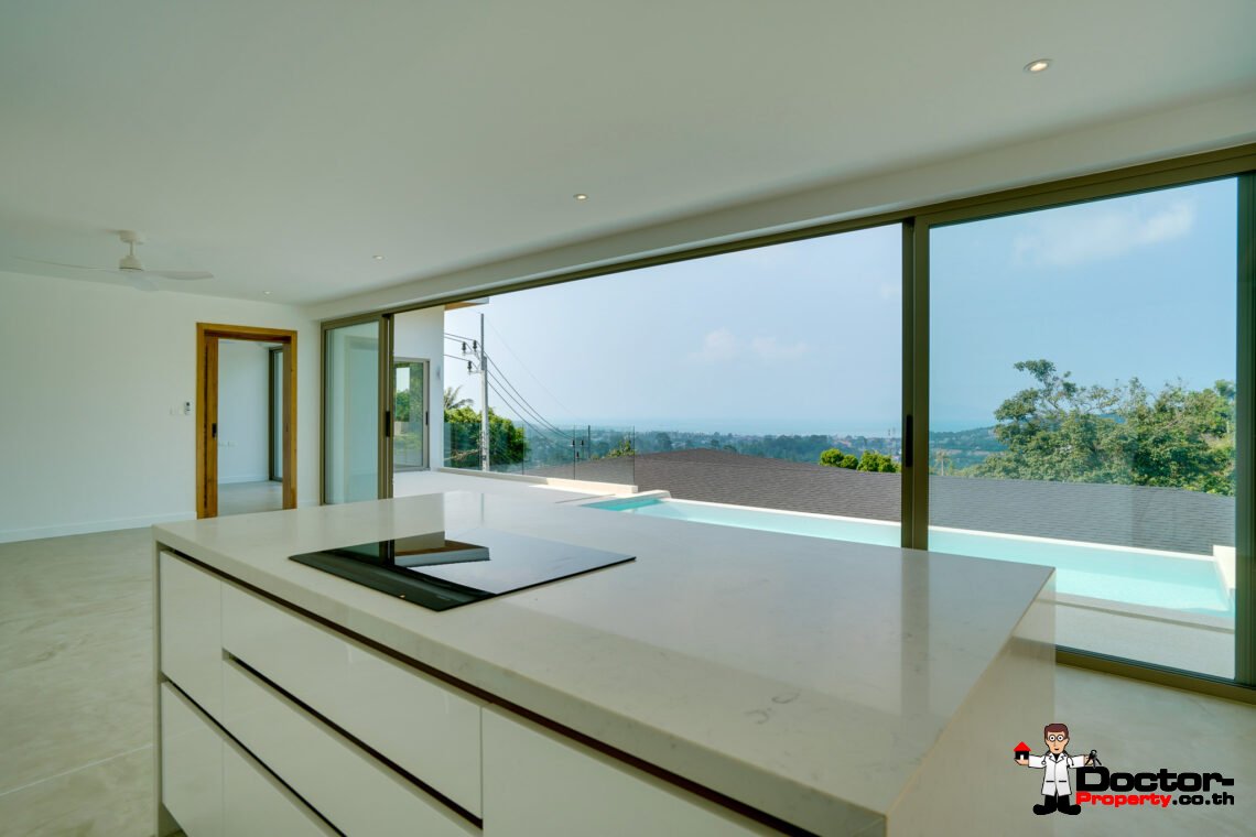 3 Bedroom Pool Villa with Sea View in Bo Phut, Koh Samui – For Sale