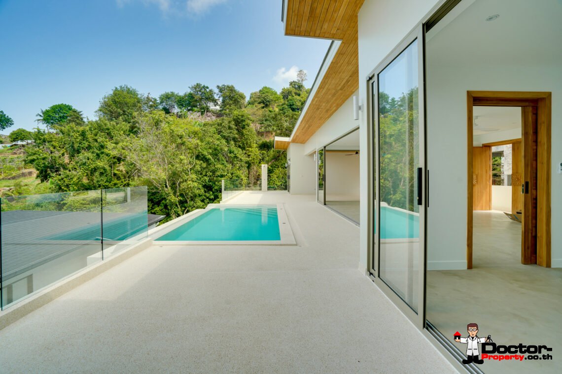 3 Bedroom Pool Villa with Sea View in Bo Phut, Koh Samui – For Sale