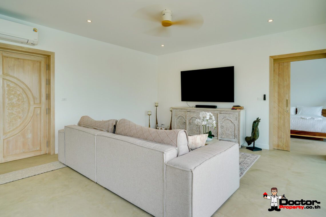 Modern 3 Bedroom Pool Villa with Sea View in Bo Phut, Koh Samui – For Sale