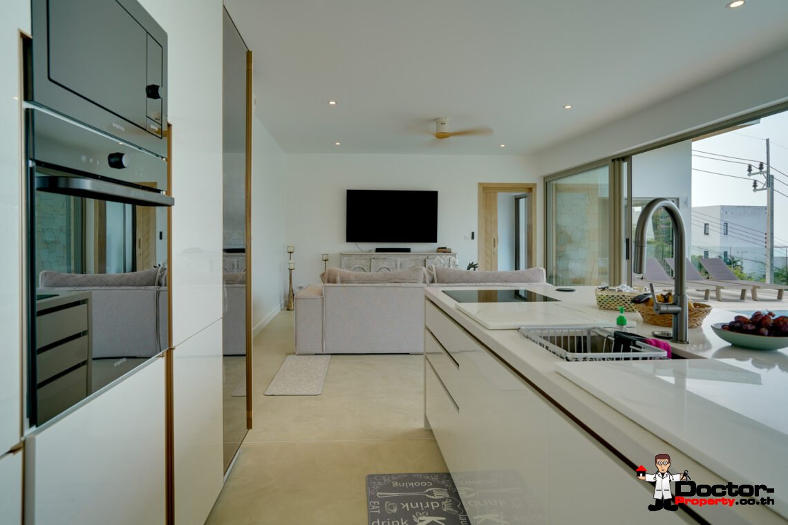 Modern 3 Bedroom Pool Villa with Sea View in Bo Phut, Koh Samui – For Sale