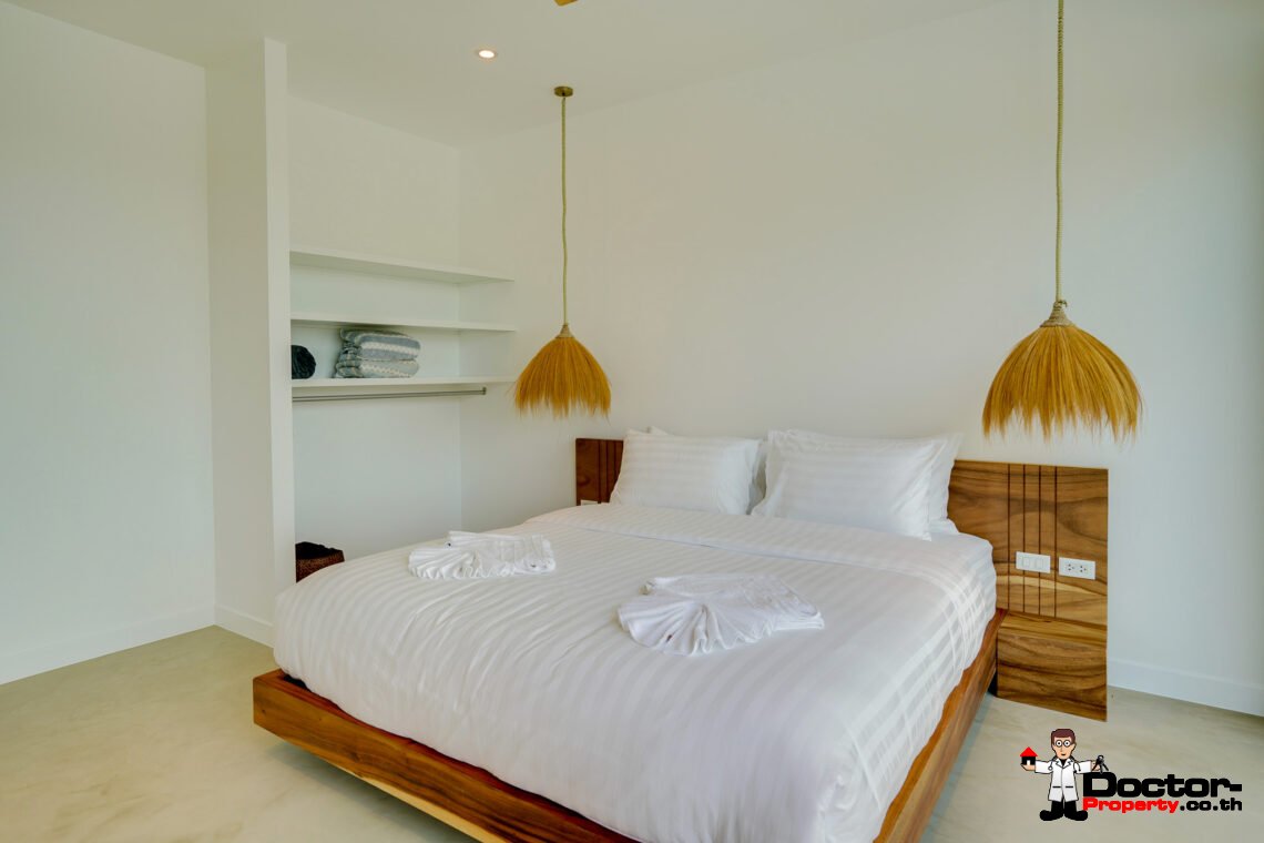 Modern 3 Bedroom Pool Villa with Sea View in Bo Phut, Koh Samui – For Sale