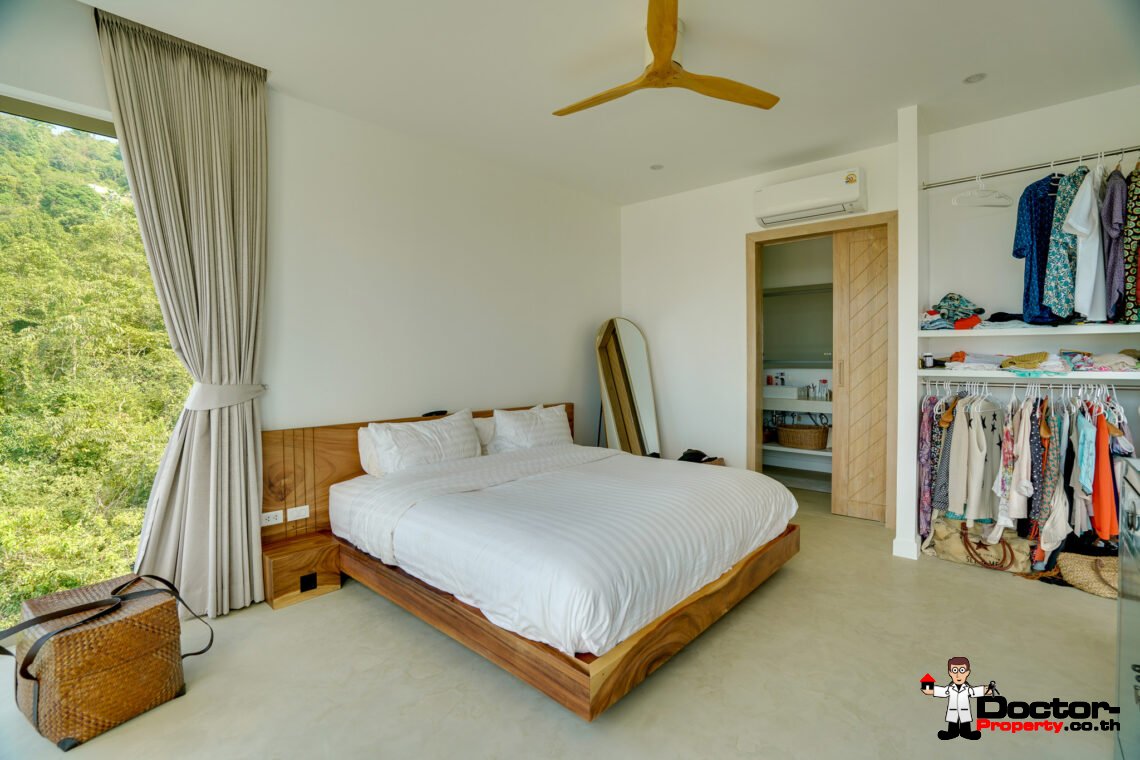 Modern 3 Bedroom Pool Villa with Sea View in Bo Phut, Koh Samui – For Sale