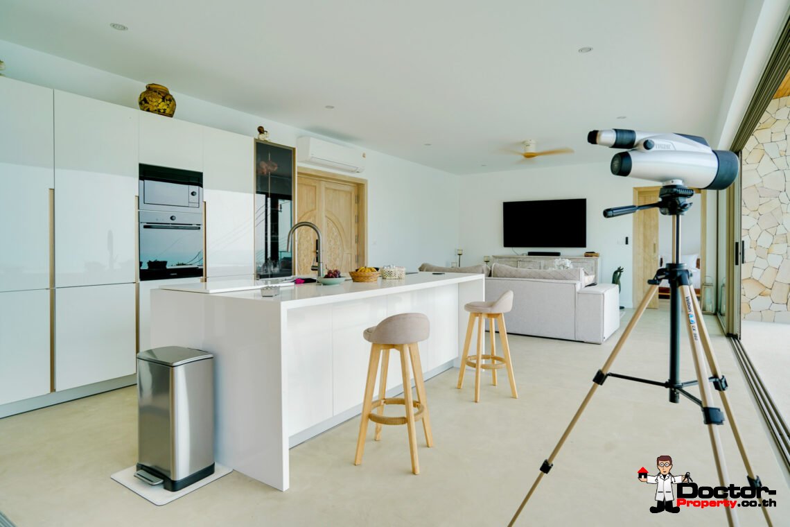 Modern 3 Bedroom Pool Villa with Sea View in Bo Phut, Koh Samui – For Sale