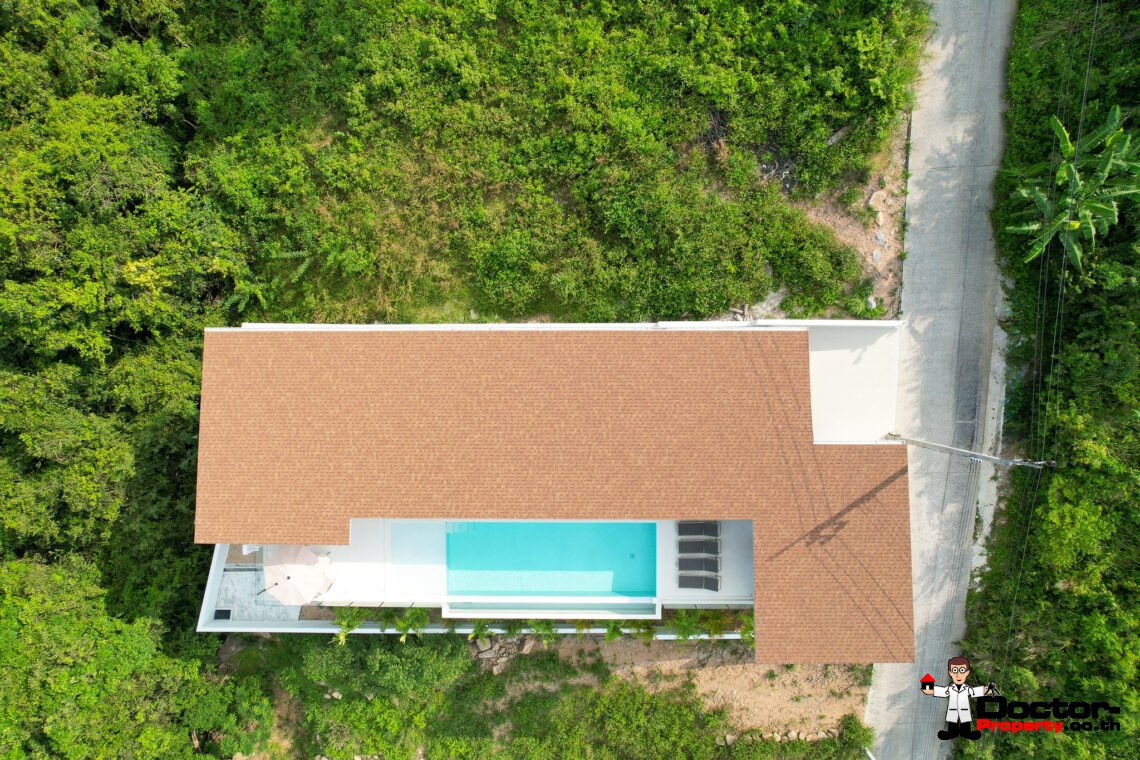 Modern 3 Bedroom Pool Villa with Sea View in Bo Phut, Koh Samui – For Sale