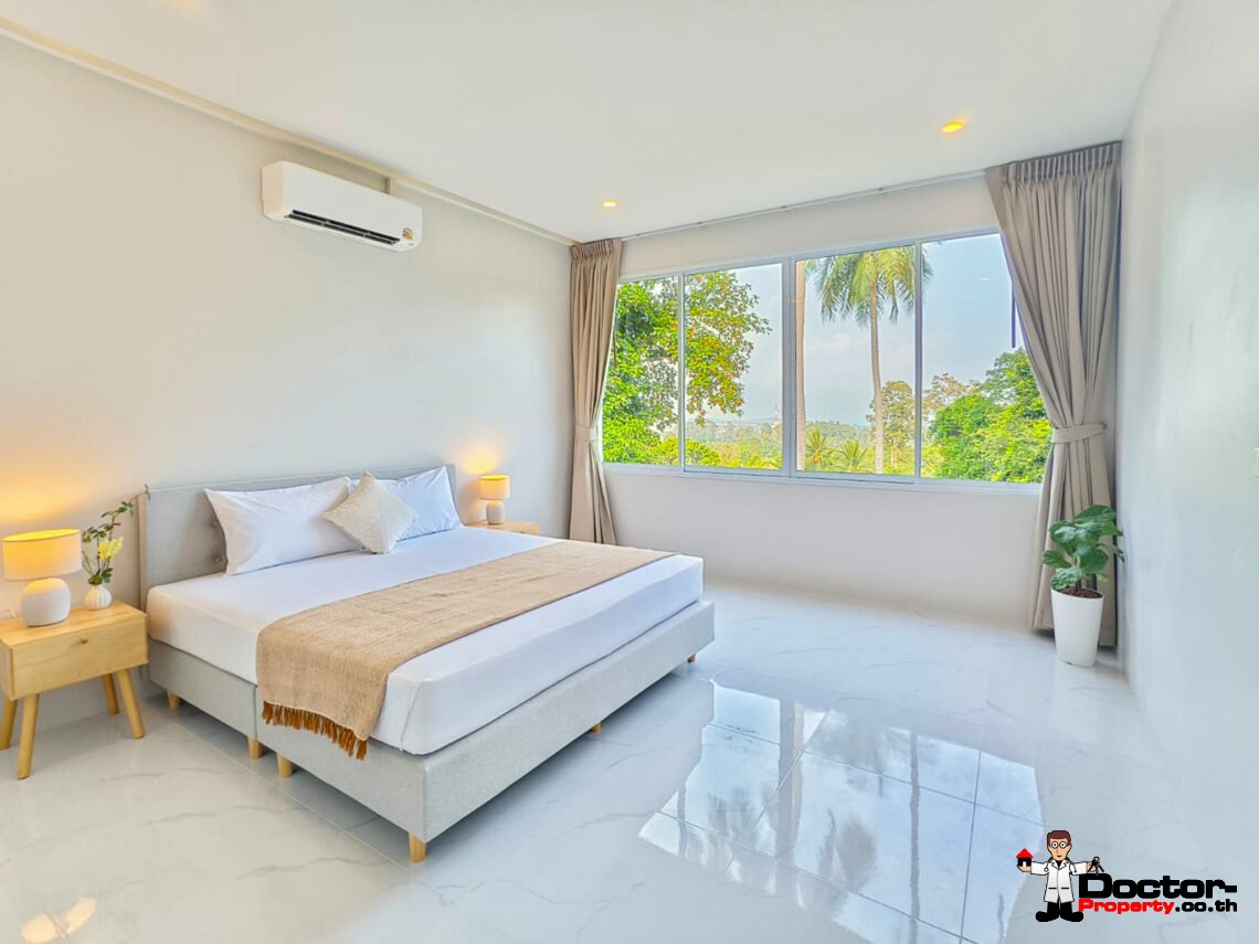 3 Bedroom Pool Villa with Partial Sea View in Chaweng, Koh Samui – For Sale