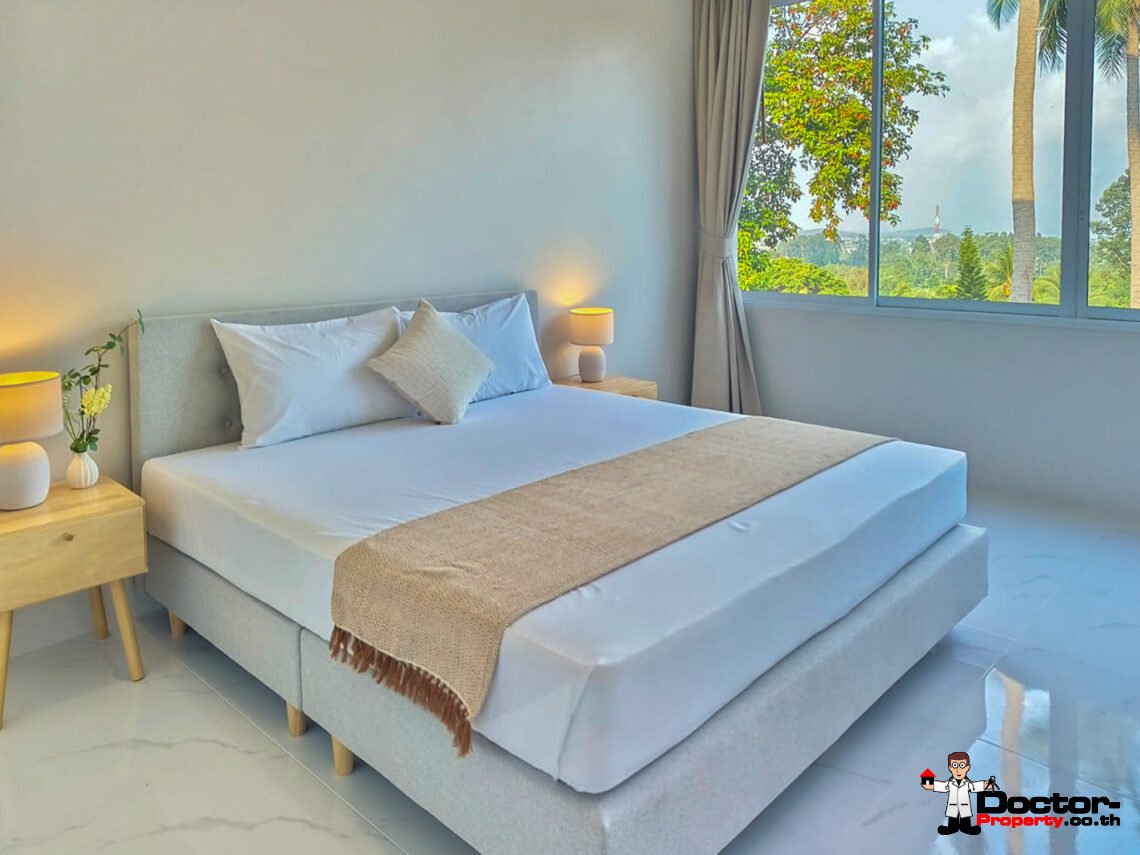 3 Bedroom Pool Villa with Partial Sea View in Chaweng, Koh Samui – For Sale