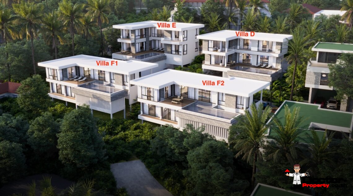 Luxury 3 Bedroom Pool Villa with Sea View in Plai Laem, Koh Samui – For Sale