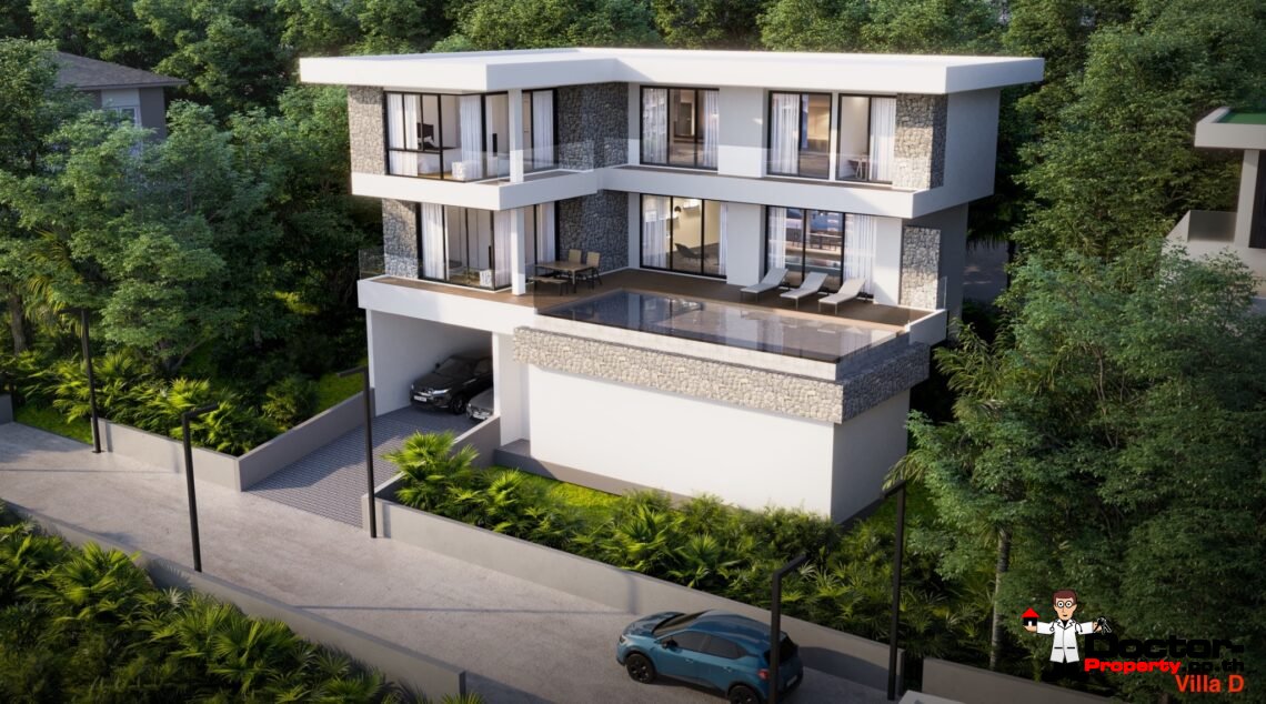 Luxury 3 Bedroom Pool Villa with Sea View in Plai Laem, Koh Samui – For Sale