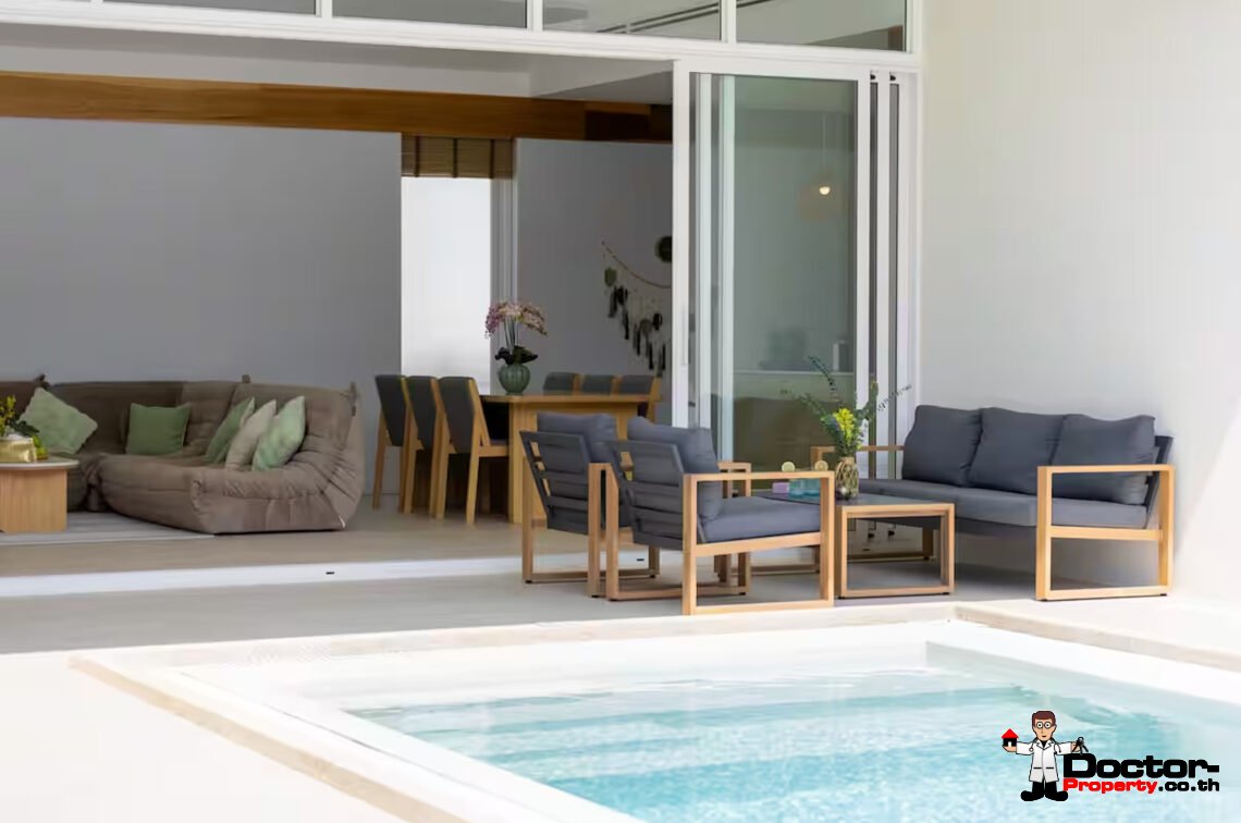 3 Bedroom Pool Villa Bali Style in Plai Laem, Koh Samui – For Sale