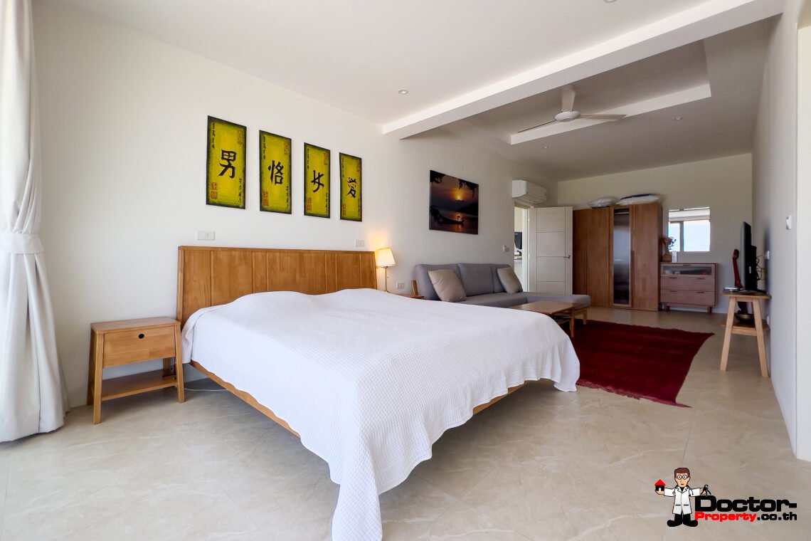 3 Bedroom Pool Villa with Partial Sea View in Bo Phut, Koh Samui – For Sale