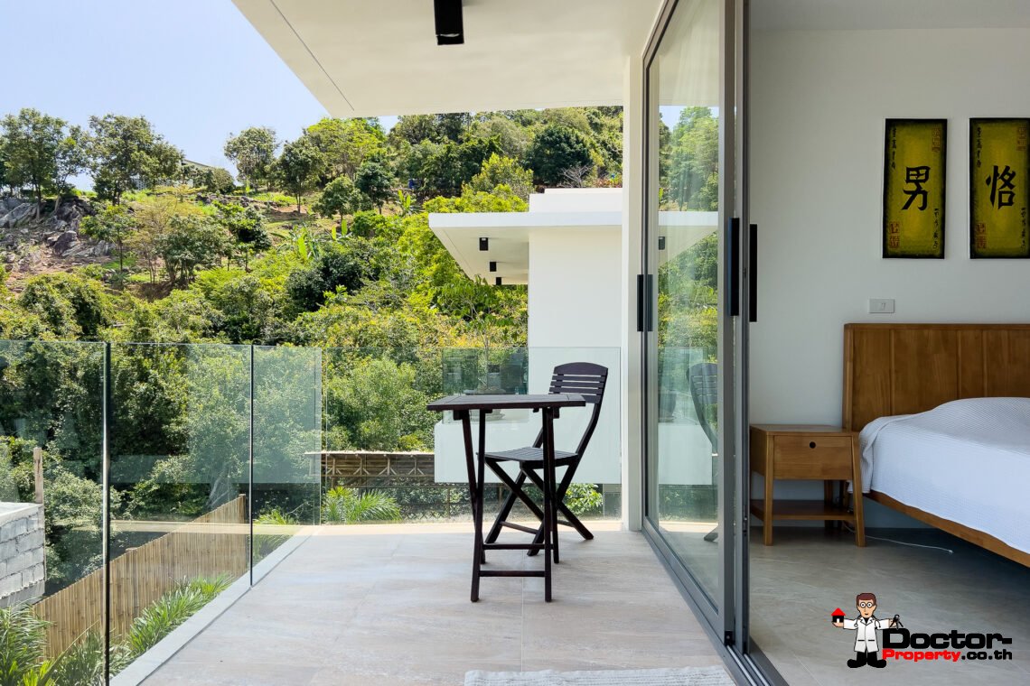 3 Bedroom Pool Villa with Partial Sea View in Bo Phut, Koh Samui – For Sale