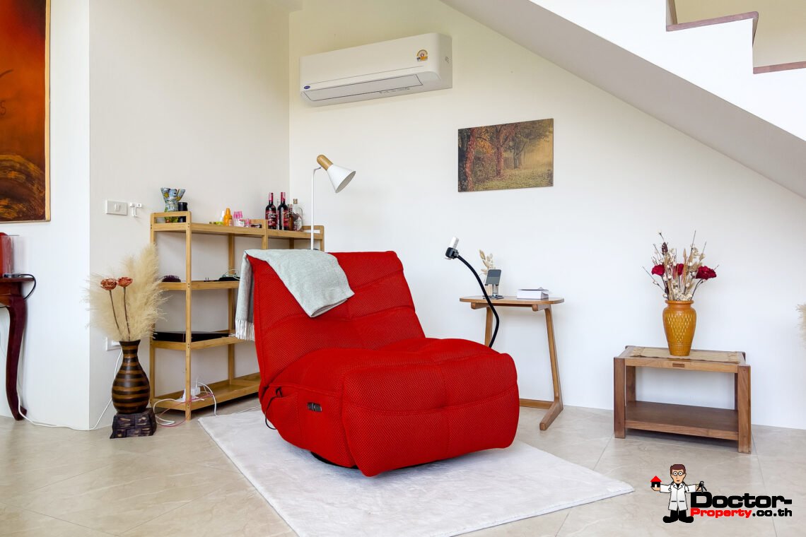 3 Bedroom Pool Villa with Partial Sea View in Bo Phut, Koh Samui – For Sale