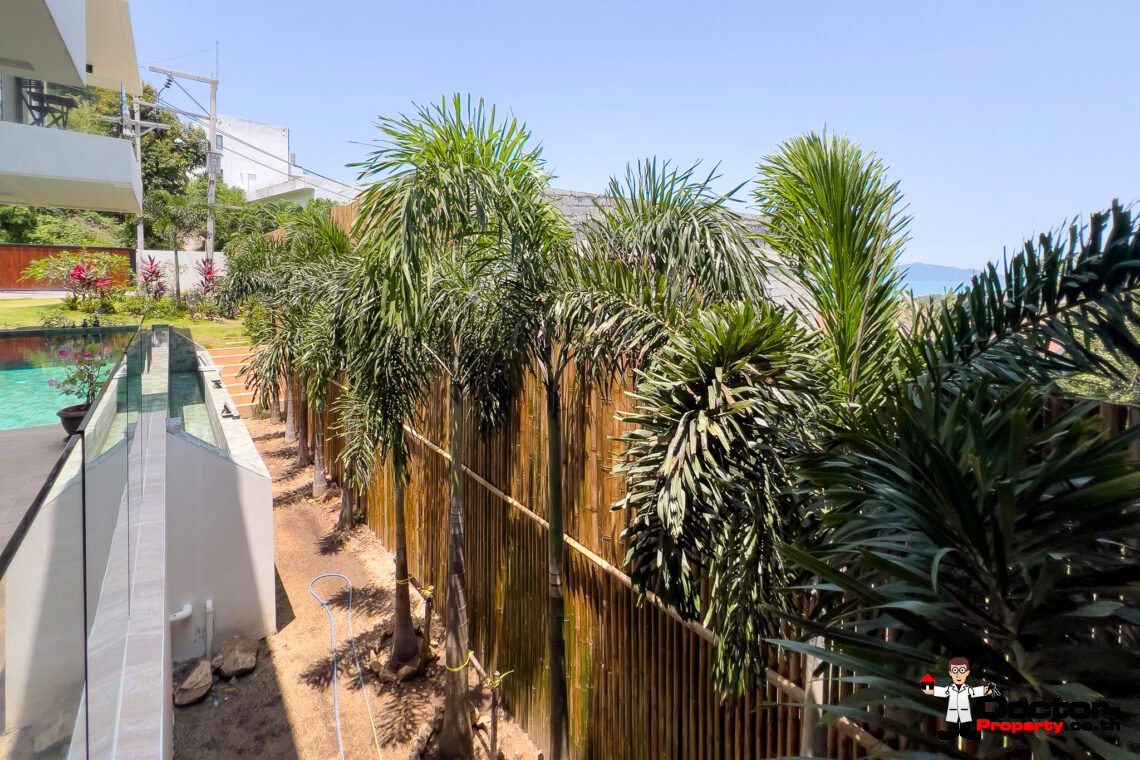 3 Bedroom Pool Villa with Partial Sea View in Bo Phut, Koh Samui – For Sale